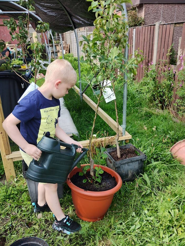 click to see larger image in the garden