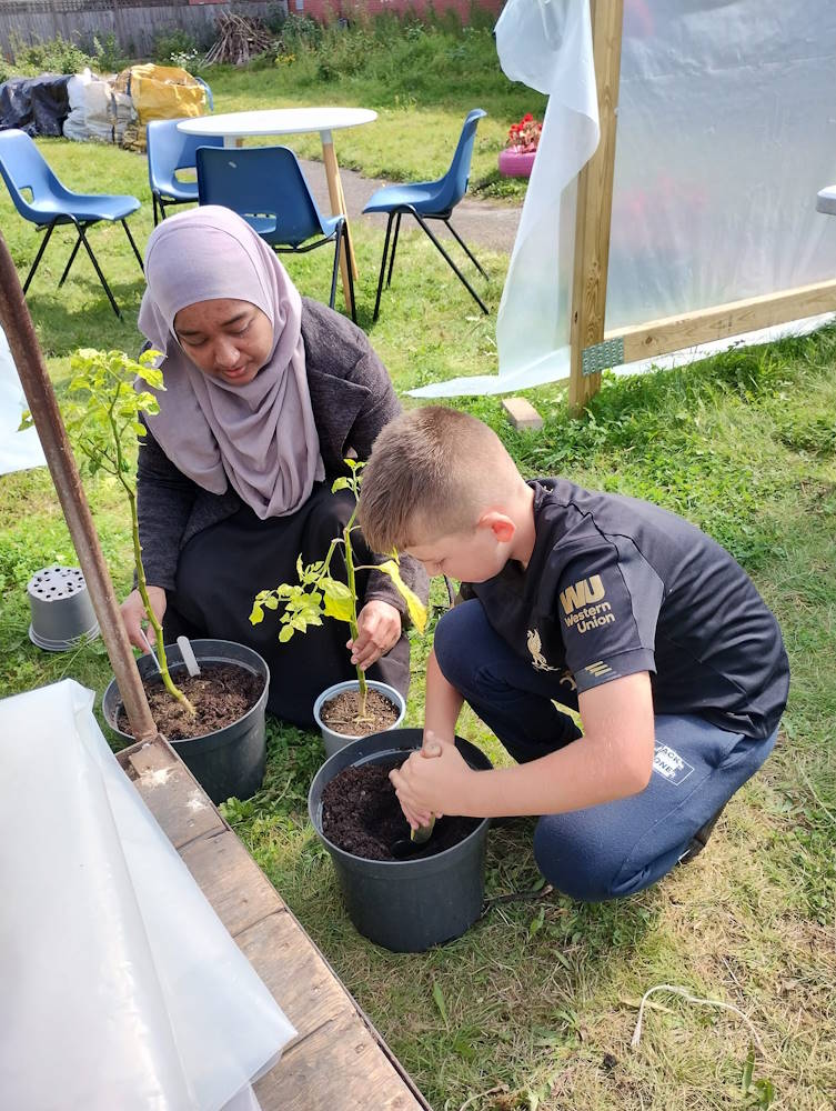 click to see larger image last week of summer activities at the community garden