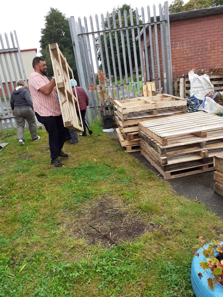 click to see larger image the polytunnel ongoing